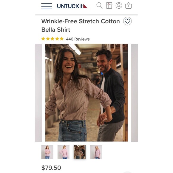 2 NWT women’s untuckit shirt bundle size 4 - Picture 6 of 10
